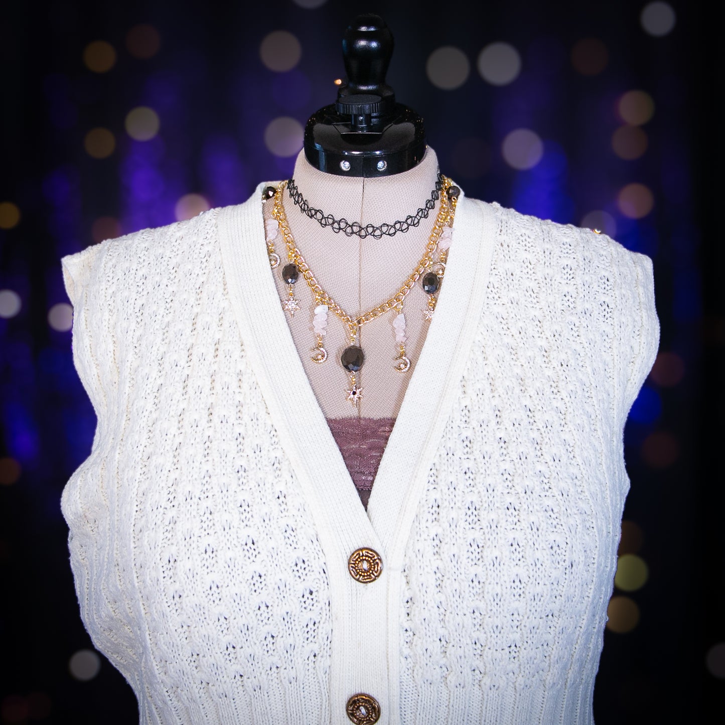 snow drift sweater vest