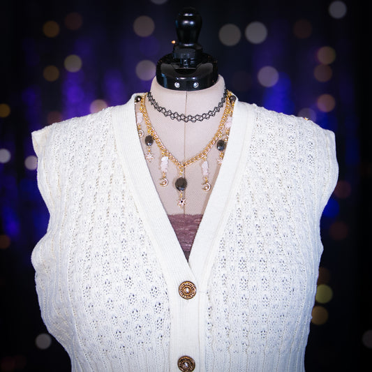 snow drift sweater vest