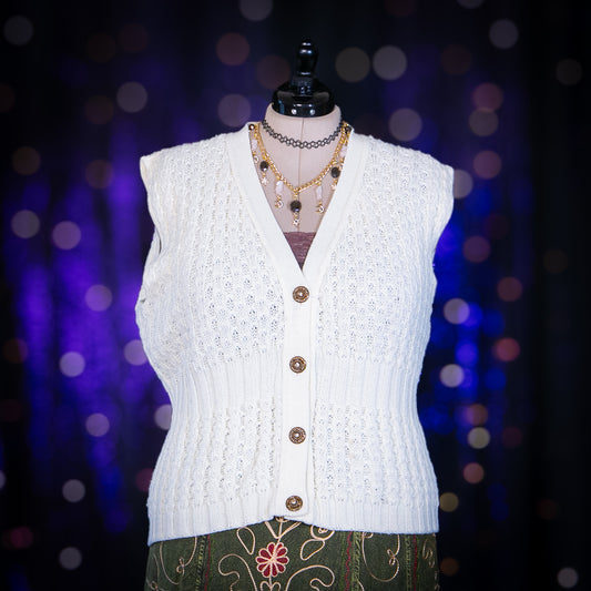 snow drift sweater vest