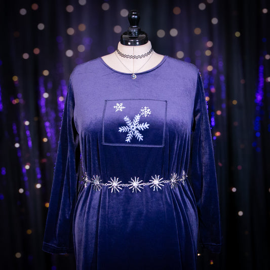 velvet snow dress