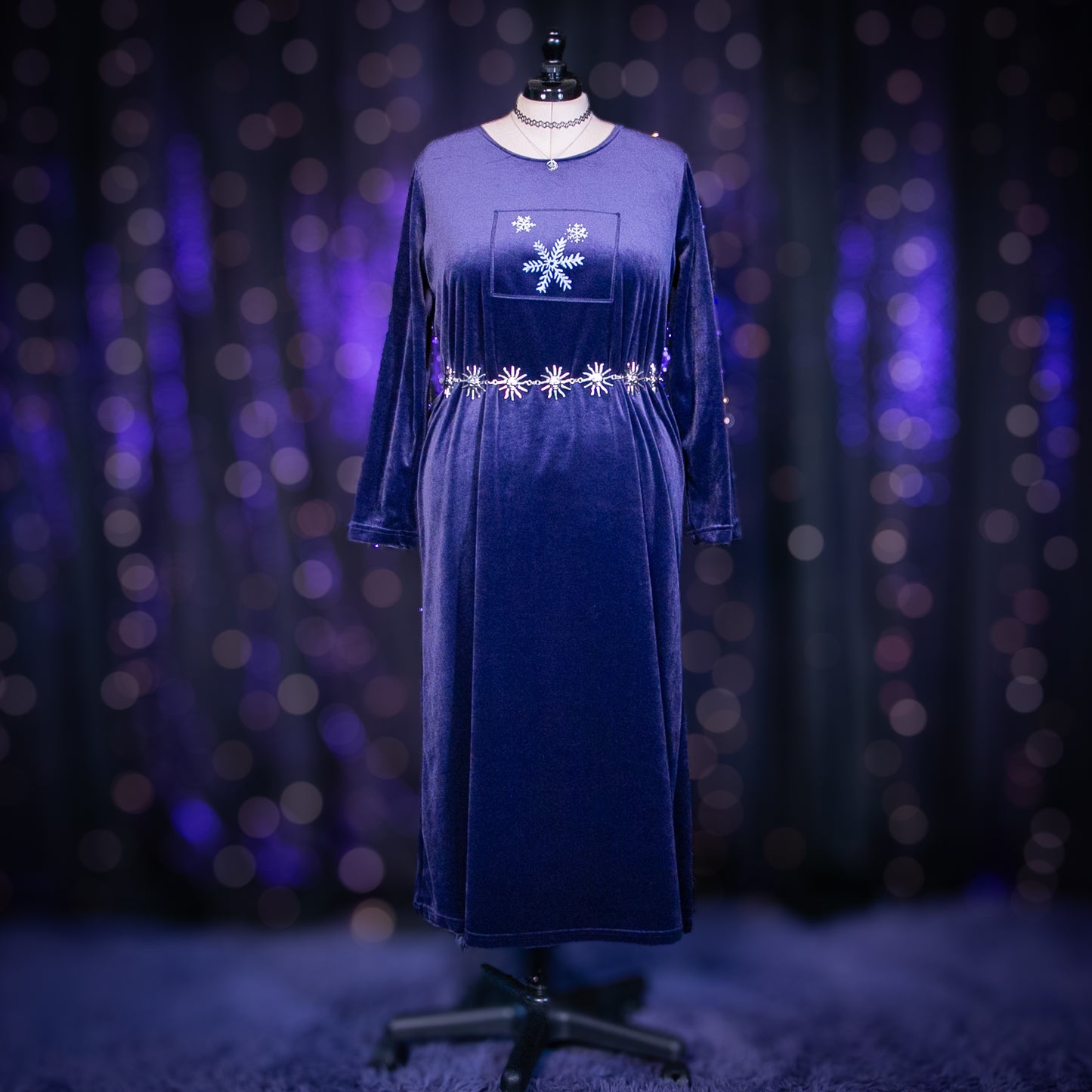 velvet snow dress