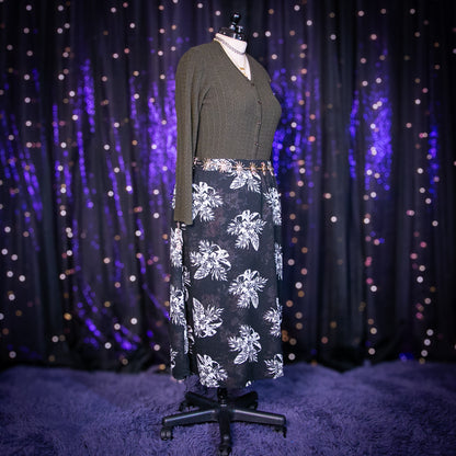 night blooms reversible skirt