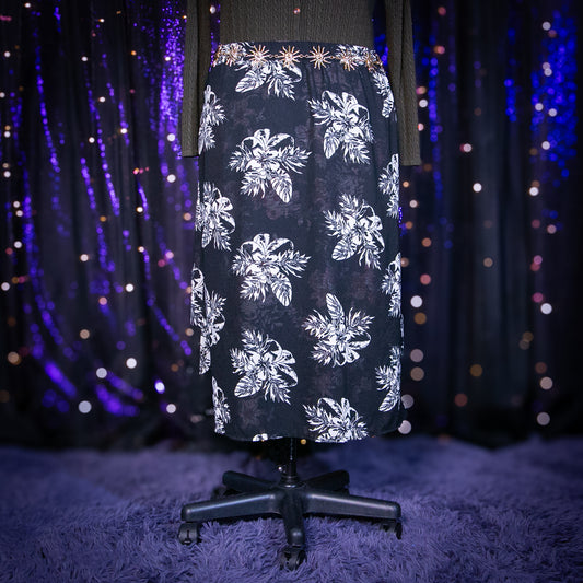 night blooms reversible skirt