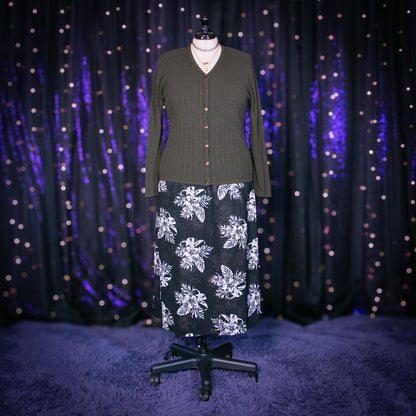 night blooms reversible skirt