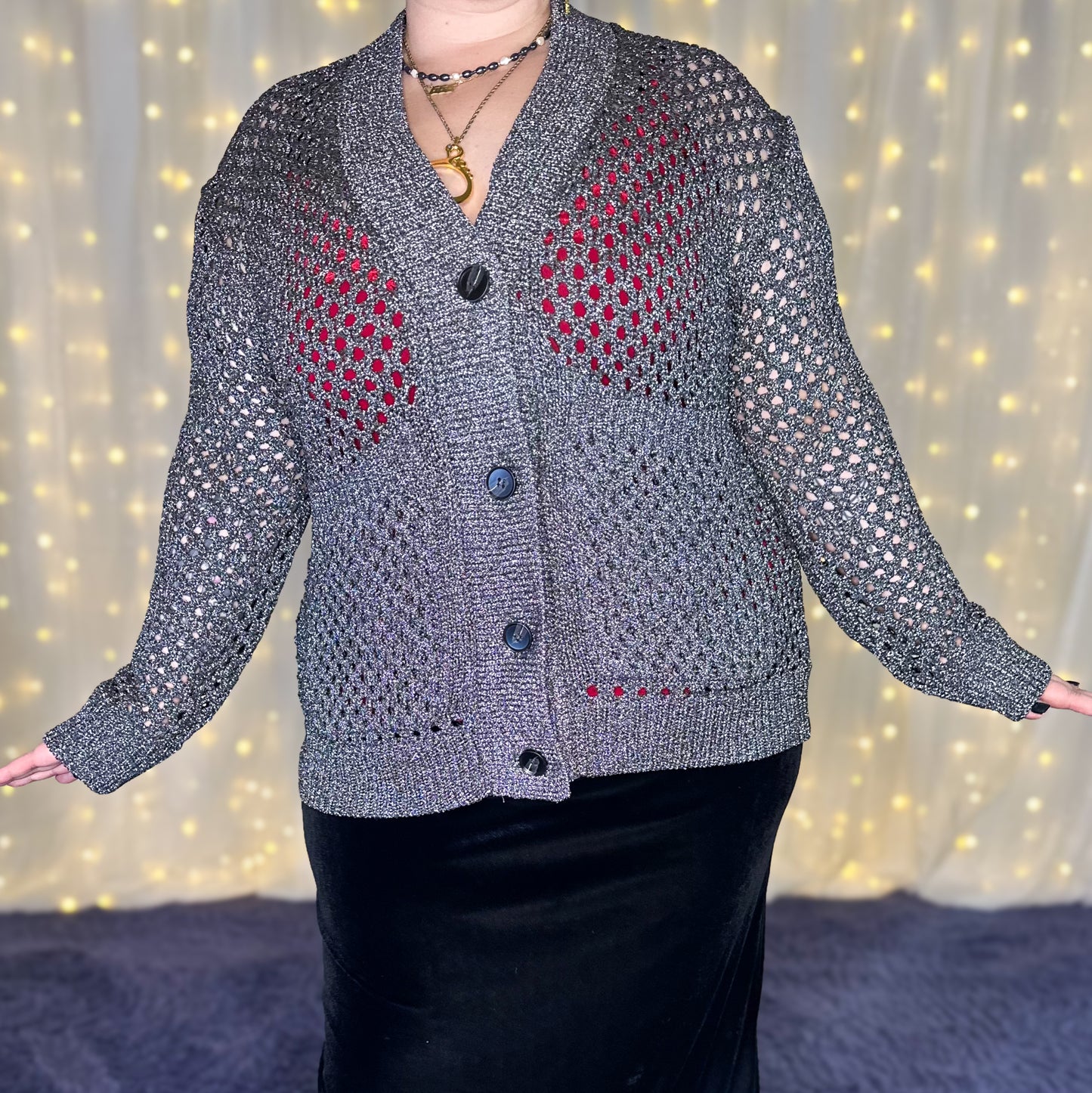 silver bells cardigan sweater