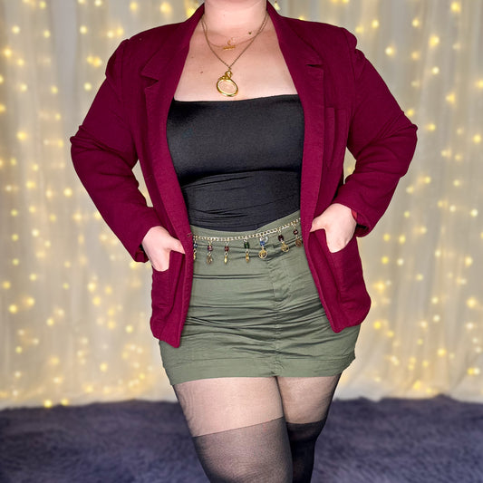 cranberry garland blazer jacket