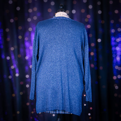 snowy sapphire sweater