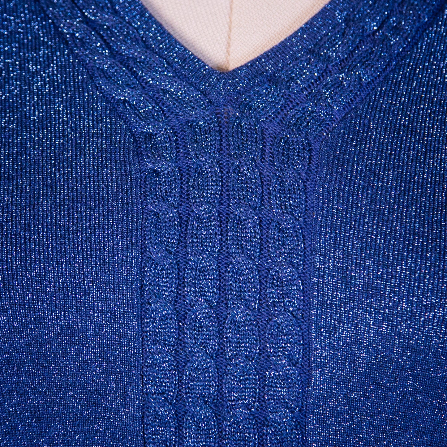 snowy sapphire sweater