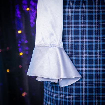 plaid sapphire skirt