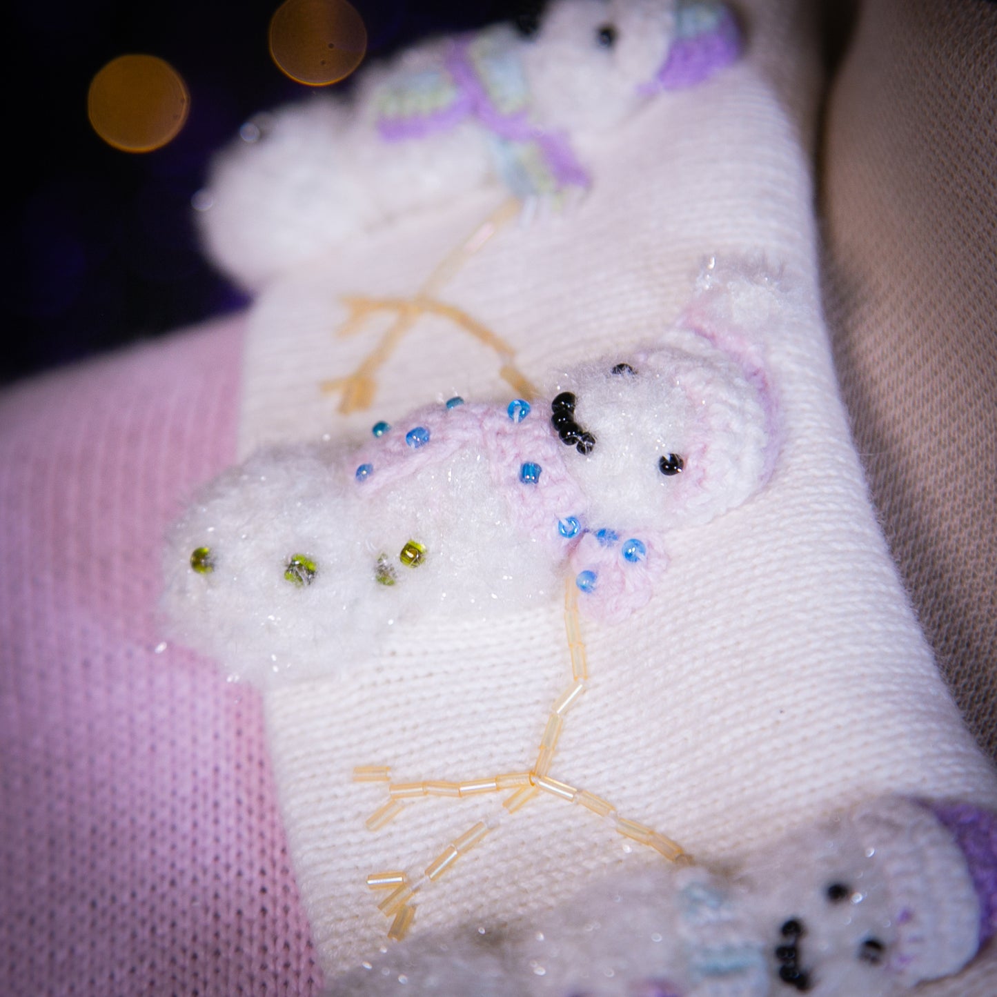 strawberry snow sweater