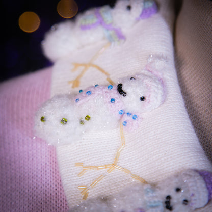 strawberry snow sweater