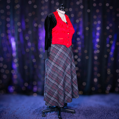 red ink reversible vest