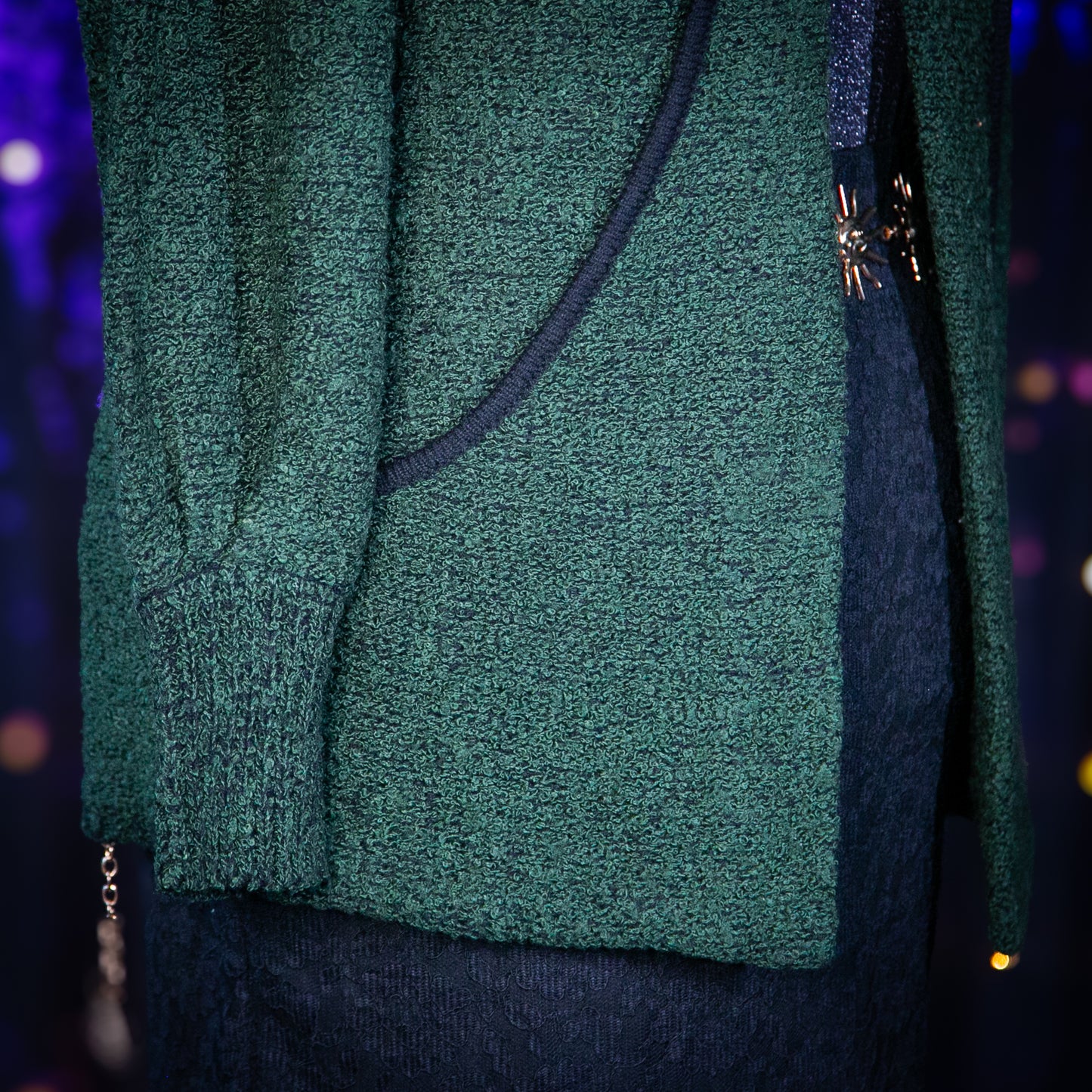 green lit cardigan sweater duster