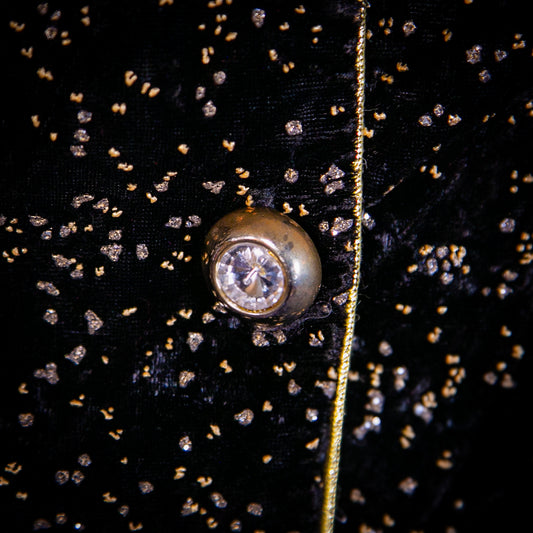 golden garland blazer jacket