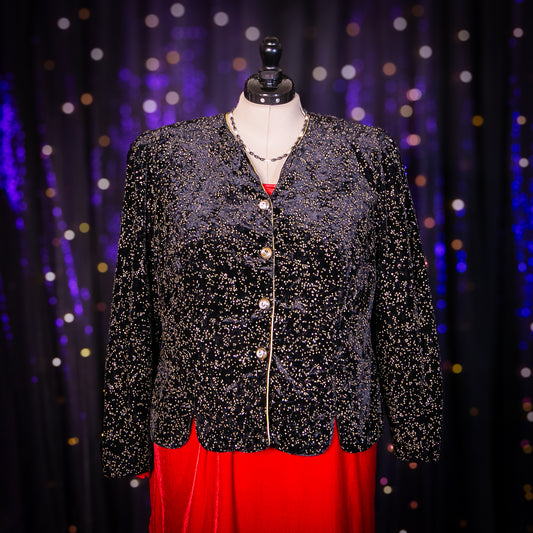 golden garland blazer jacket