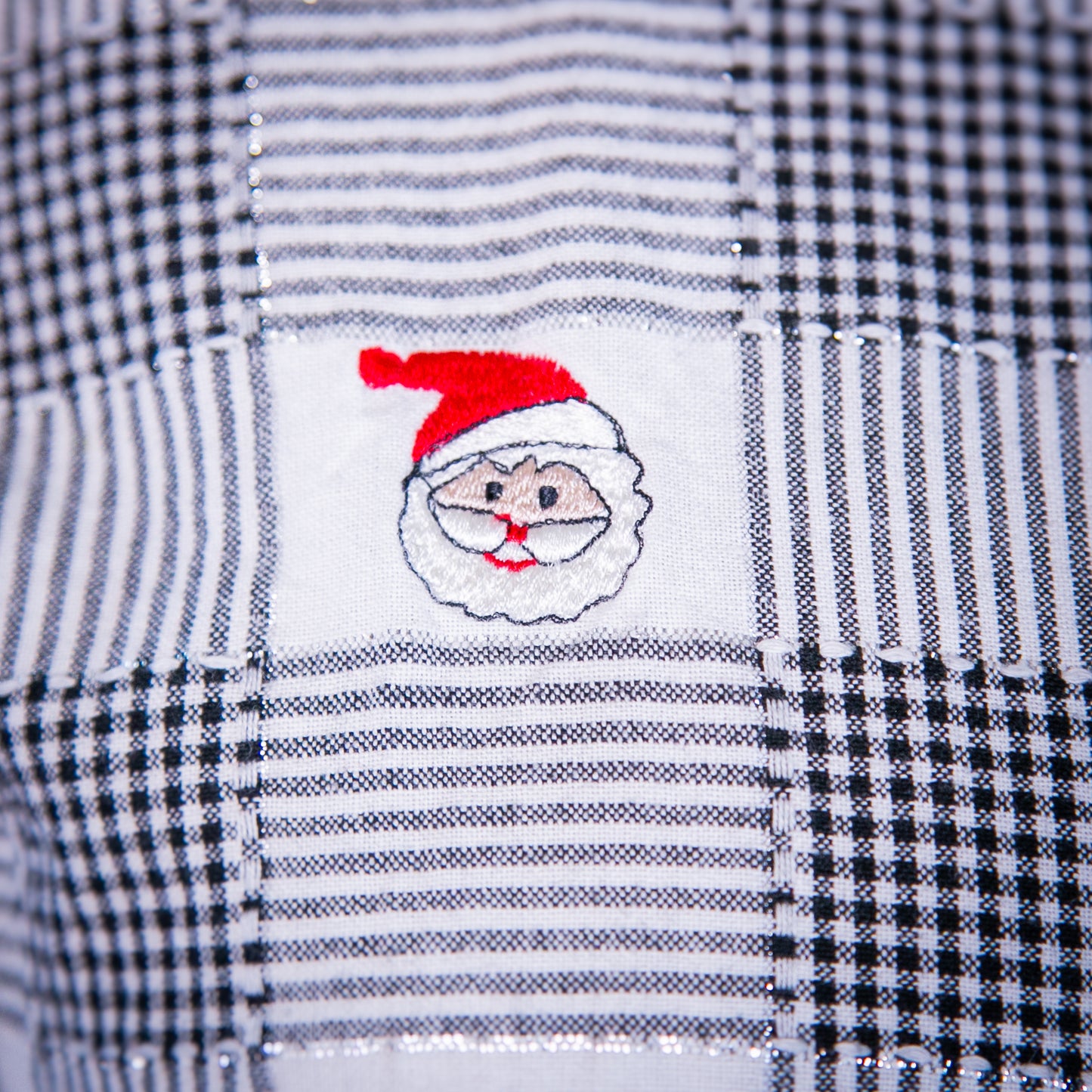 plaid santa top