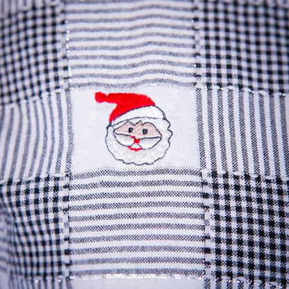 plaid santa top