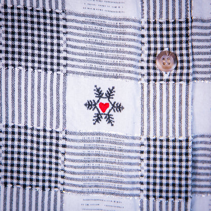 plaid santa top