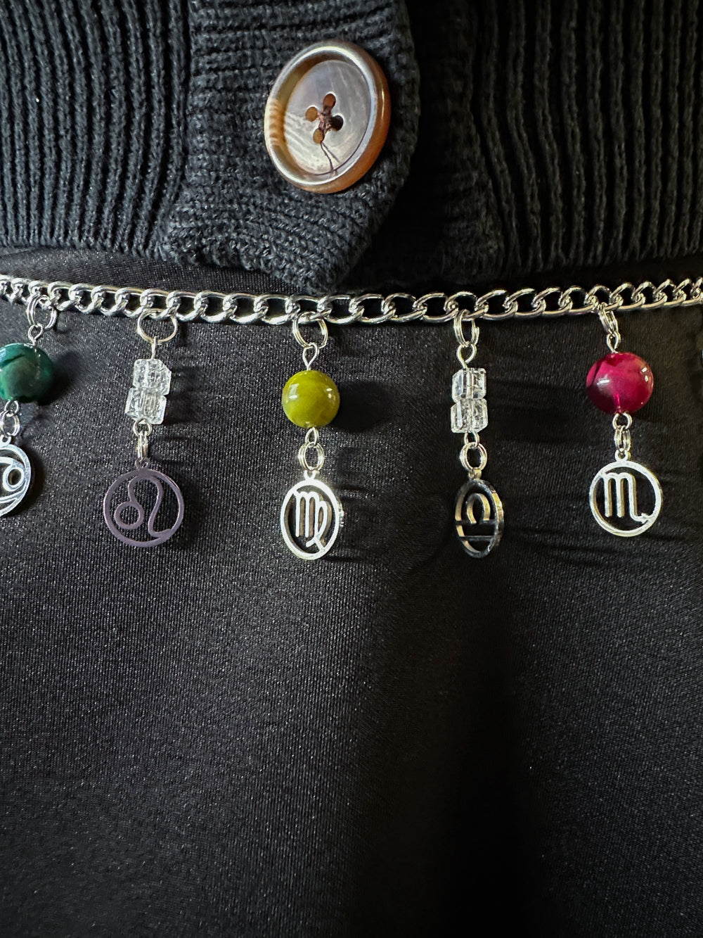 the cancer charmed chain belt