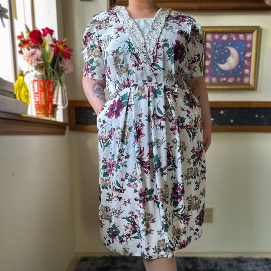 fall florals dress