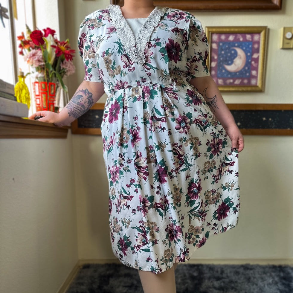 fall florals dress