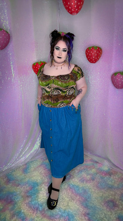 moss babe top