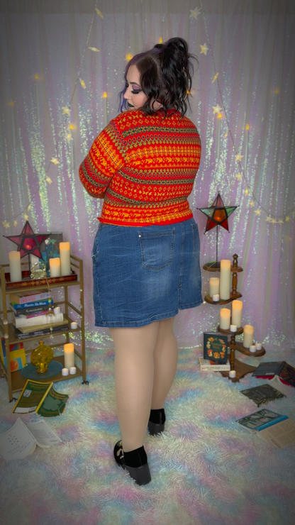 Book Worm Cardigan Sweater