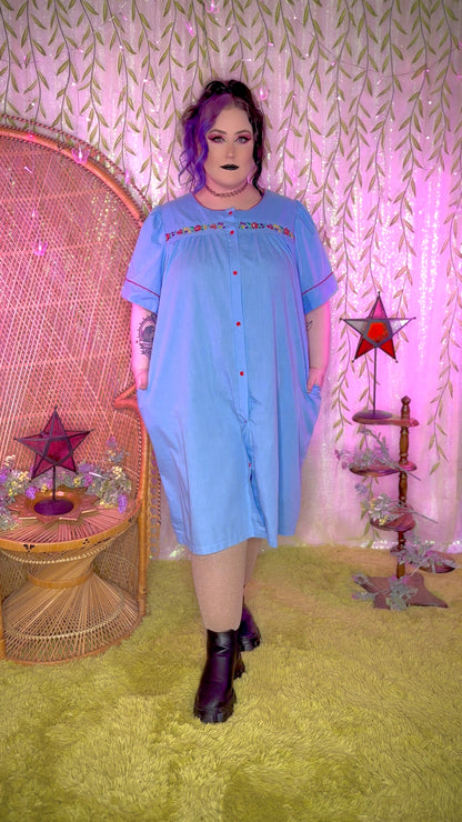 Blue Bouquets Dress